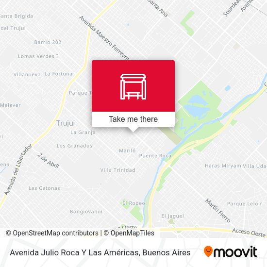 Mapa de Avenida Julio Roca Y Las Américas