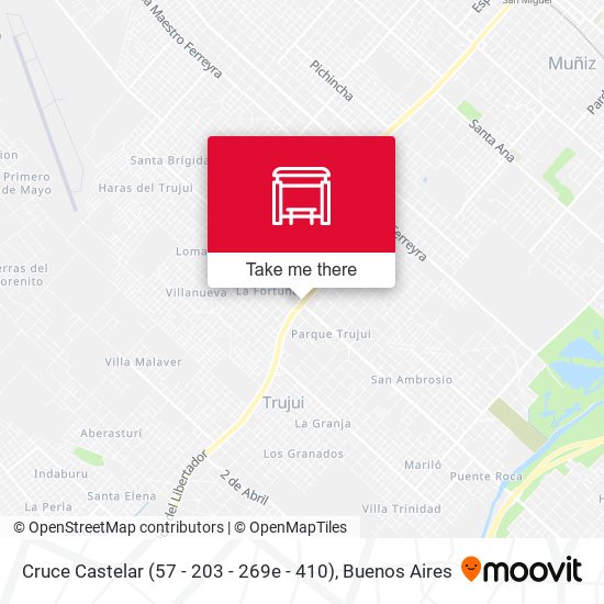 Mapa de Cruce Castelar (57 - 203 - 269e - 410)