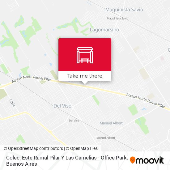Colec. Este Ramal Pilar Y Las Camelias - Office Park map
