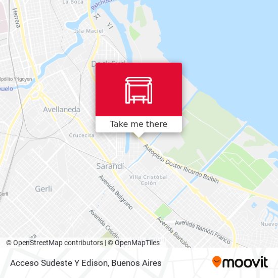 Mapa de Acceso Sudeste Y Edison