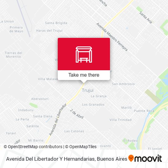 Avenida Del Libertador Y Hernandarias map