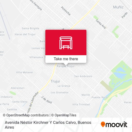Avenida Néstor Kirchner Y Carlos Calvo map