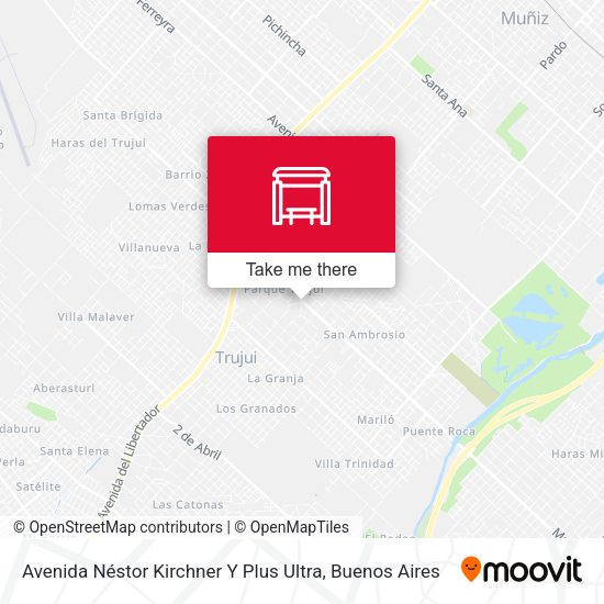 Avenida Néstor Kirchner Y Plus Ultra map