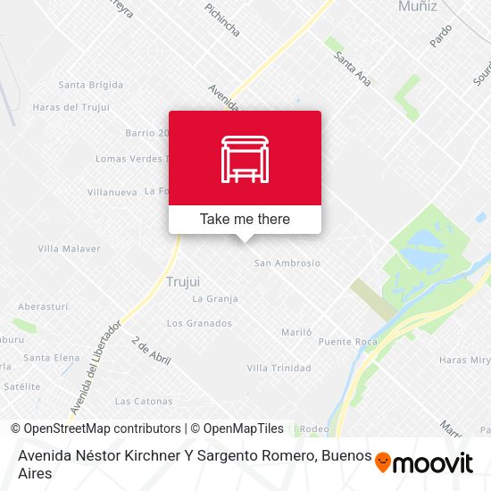 Avenida Néstor Kirchner Y Sargento Romero map