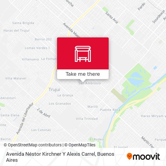 Mapa de Avenida Néstor Kirchner Y Alexis Carrel