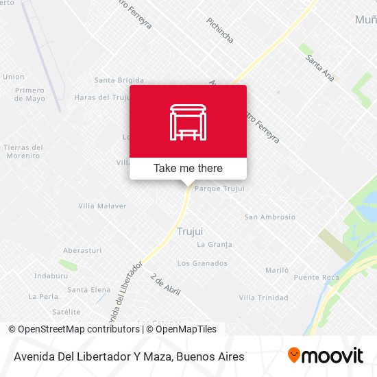 Mapa de Avenida Del Libertador Y Maza
