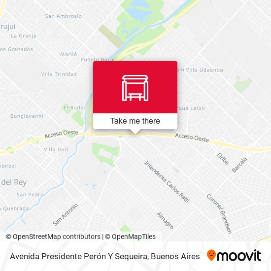 Avenida Presidente Perón Y Sequeira map