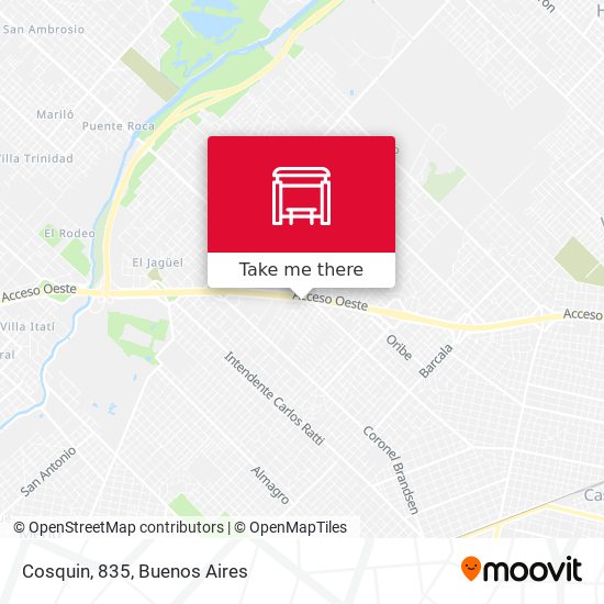 Mapa de Cosquin, 835