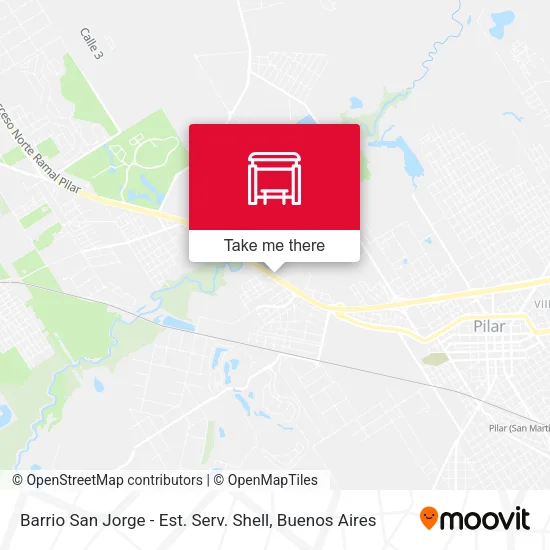 Mapa de Barrio San Jorge - Est. Serv. Shell