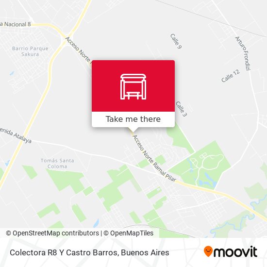 Colectora R8 Y Castro Barros map