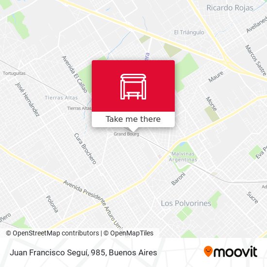 Juan Francisco Seguí, 985 map