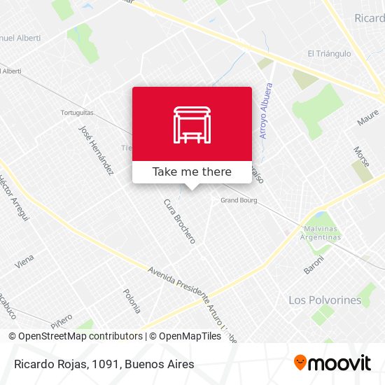 Ricardo Rojas, 1091 map