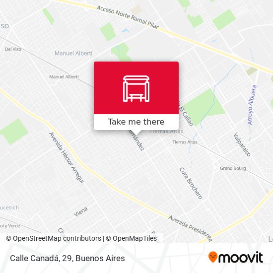 Mapa de Calle Canadá, 29
