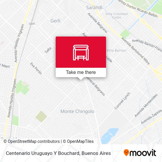 Centenario Uruguayo Y Bouchard map