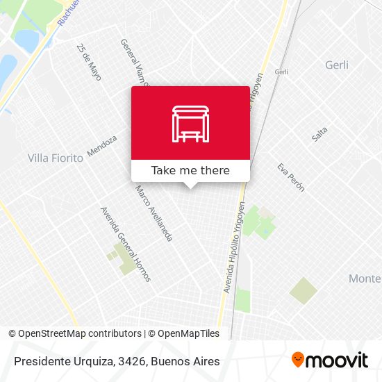 Presidente Urquiza, 3426 map