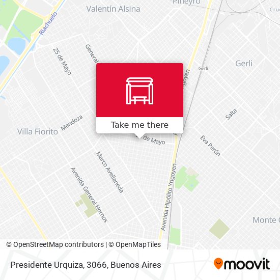 Presidente Urquiza, 3066 map