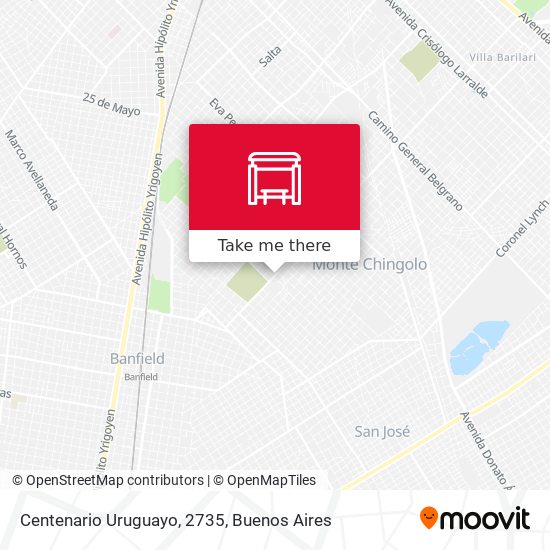 Mapa de Centenario Uruguayo, 2735