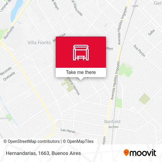 Hernandarias, 1663 map