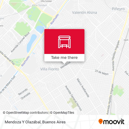 Mendoza Y Olazábal map