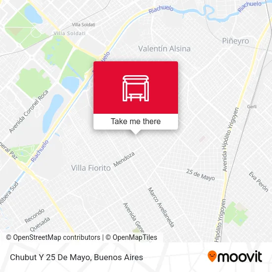 Chubut Y 25 De Mayo map