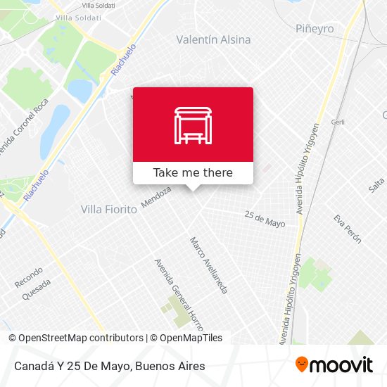 Canadá Y 25 De Mayo map