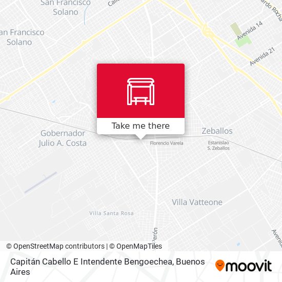 Mapa de Capitán Cabello E Intendente Bengoechea