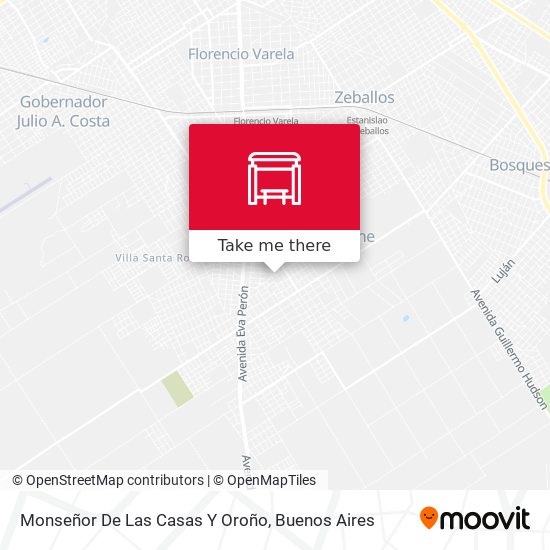 Monseñor De Las Casas Y Oroño map
