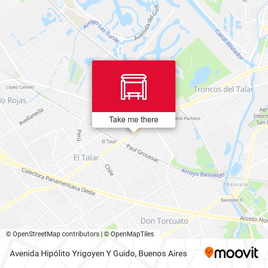 Avenida Hipólito Yrigoyen Y Guido map