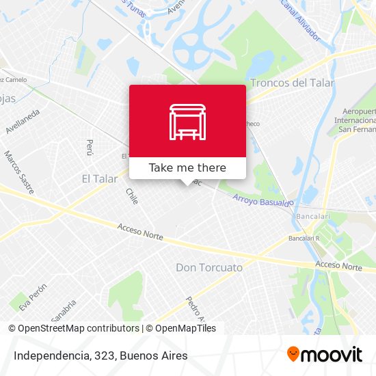 Independencia, 323 map