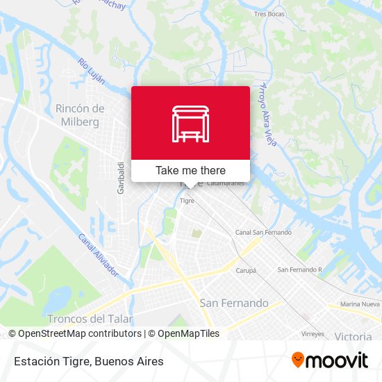 Estación Tigre map