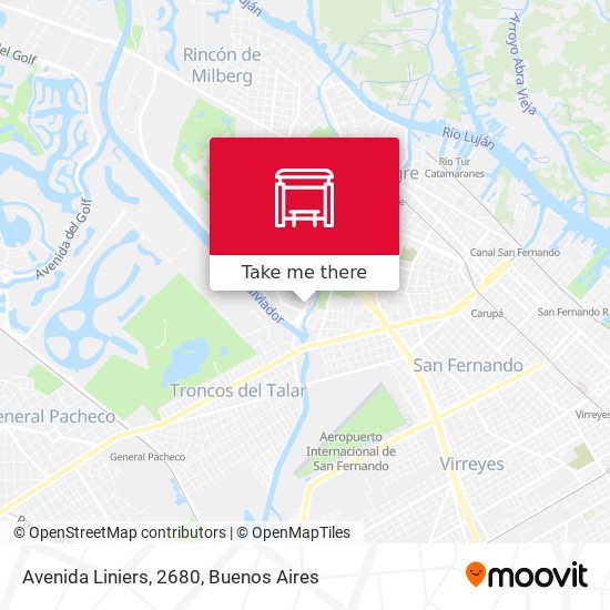 Mapa de Avenida Liniers, 2680