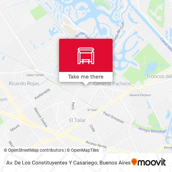 Av. De Los Constituyentes Y Casariego map