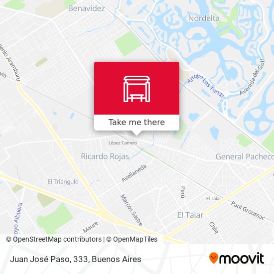 Mapa de Juan José Paso, 333