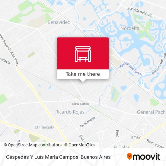 Mapa de Céspedes Y Luis Marìa Campos
