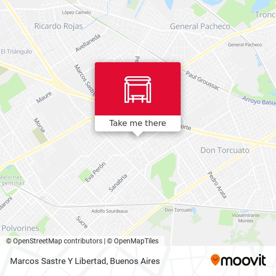 Marcos Sastre Y Libertad map