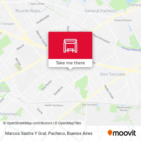 Mapa de Marcos Sastre Y Gral. Pacheco