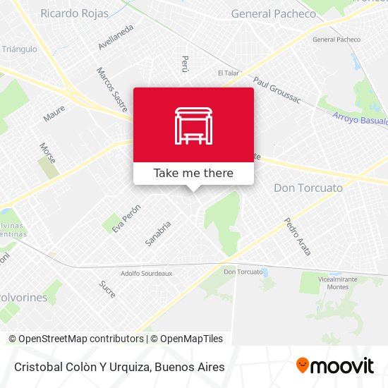 Mapa de Cristobal Colòn Y Urquiza