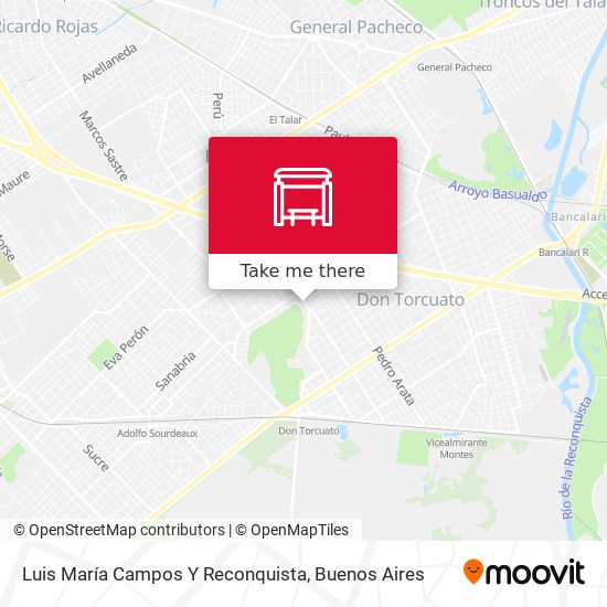 Luis María Campos Y Reconquista map