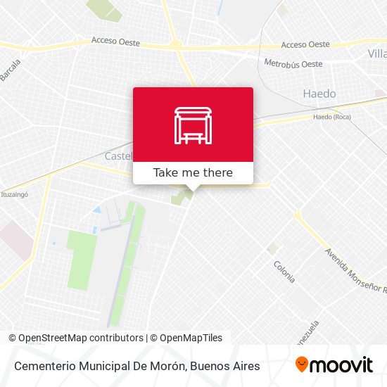 Mapa de Cementerio Municipal De Morón