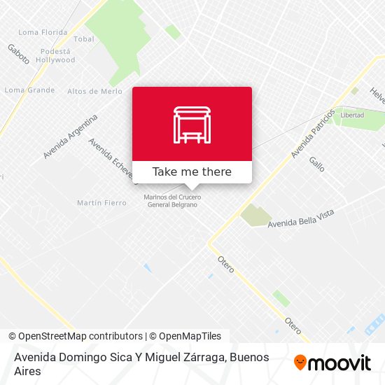 Mapa de Avenida Domingo Sica Y Miguel Zárraga
