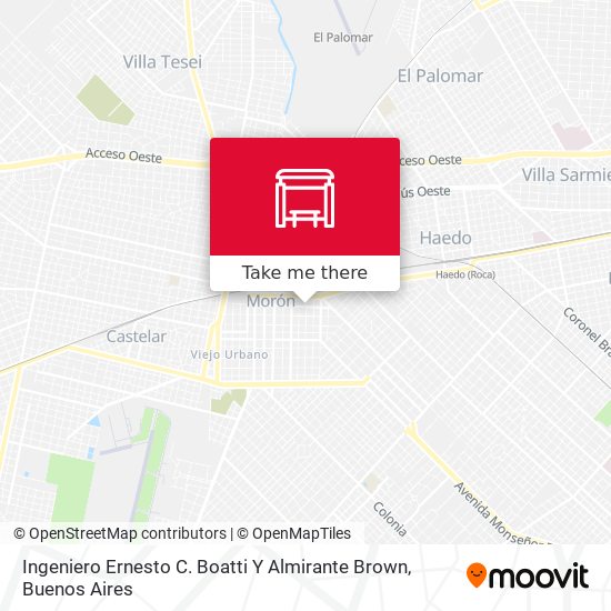Mapa de Ingeniero Ernesto C. Boatti Y Almirante Brown