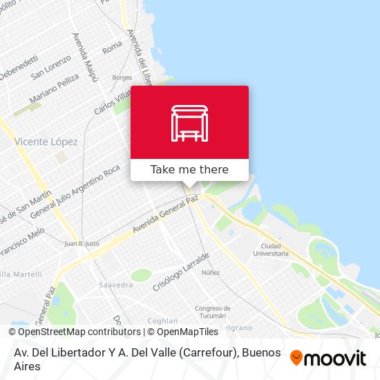 Av. Del Libertador Y A. Del Valle (Carrefour) map