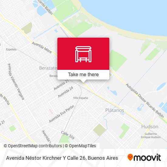 Avenida Néstor Kirchner Y Calle 26 map