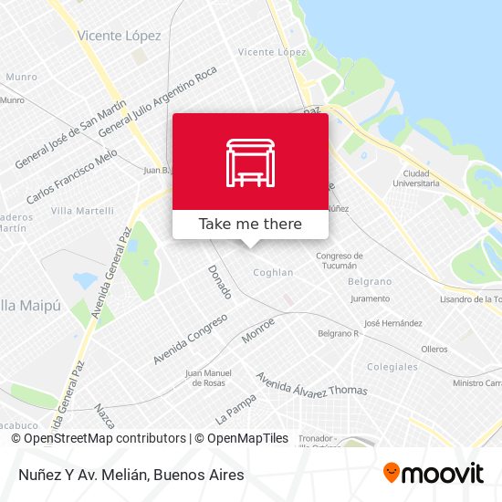 Nuñez Y Av. Melián map