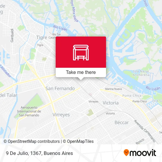 9 De Julio, 1367 map