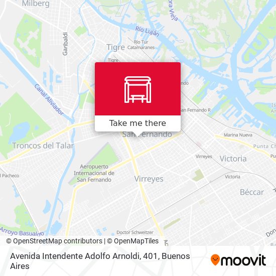 Mapa de Avenida Intendente Adolfo Arnoldi, 401