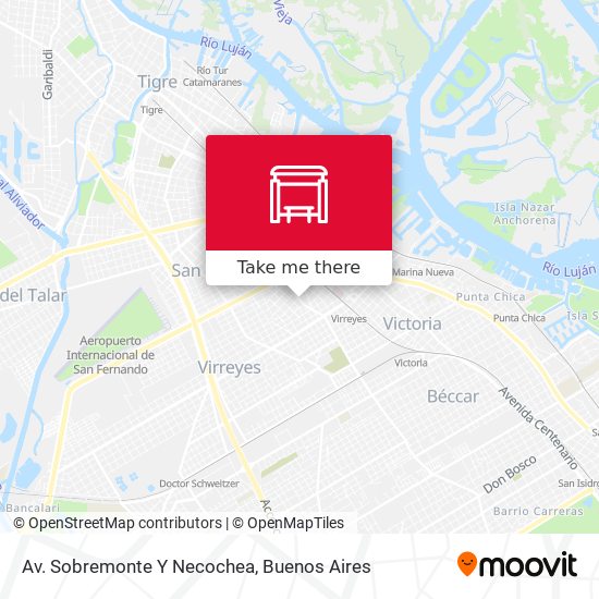 Av. Sobremonte Y Necochea map