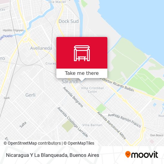 Nicaragua Y La Blanqueada map