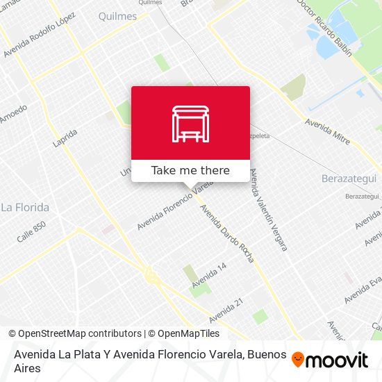 Avenida La Plata Y Avenida Florencio Varela map