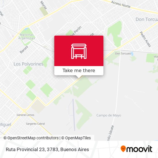 Ruta Provincial 23, 3783 map